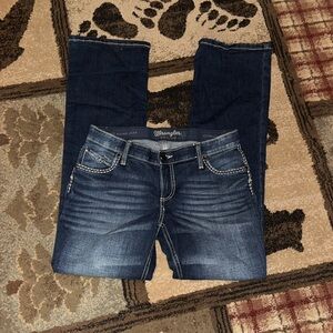 WRANGLER Women's Blue Jeans BOOT CUT FLAIR 5x34
